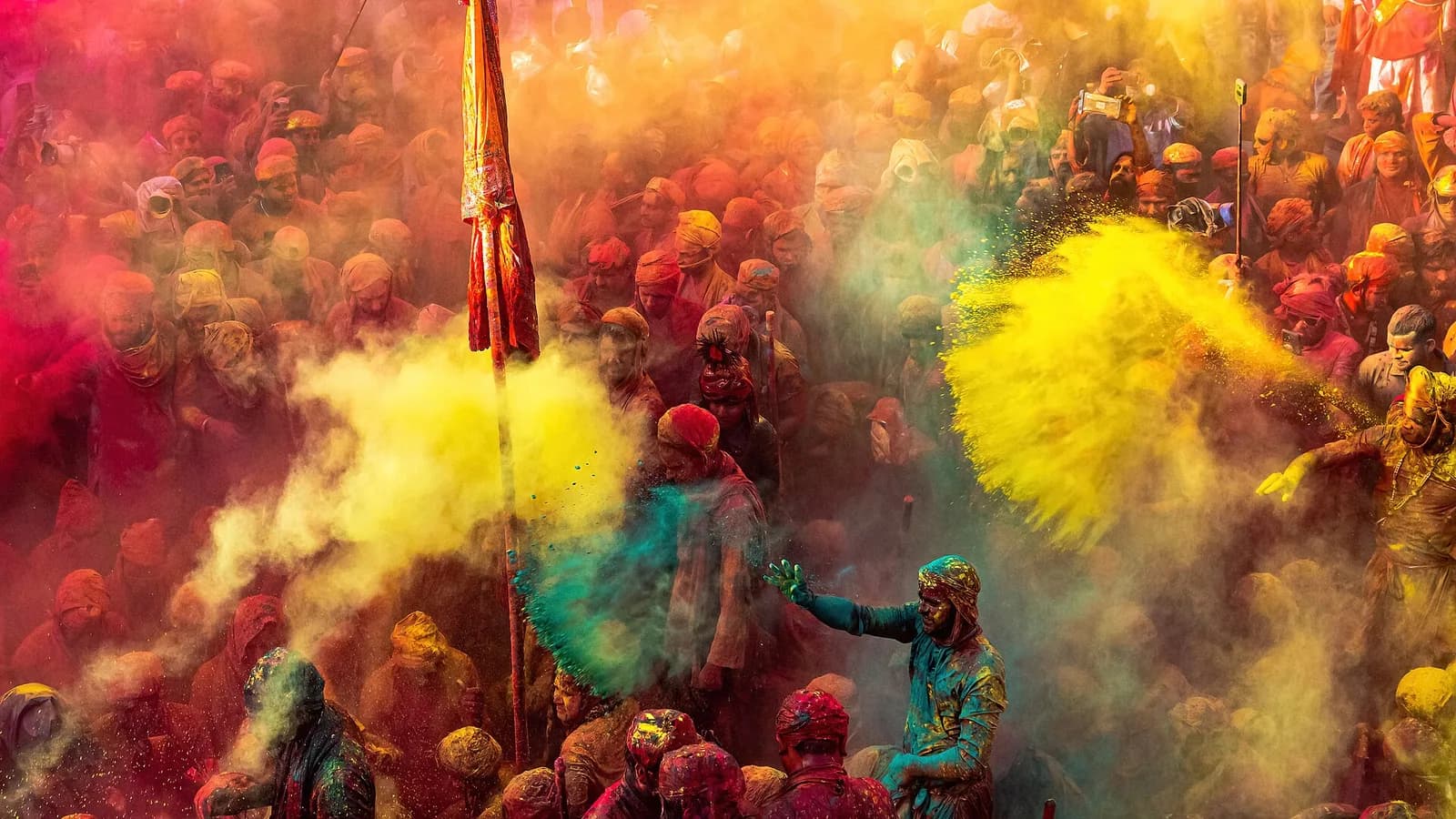 Phewa Lake at Pokhara, the lakeside town that hosts Nepal's biggest tourist-friendly Holi celebration