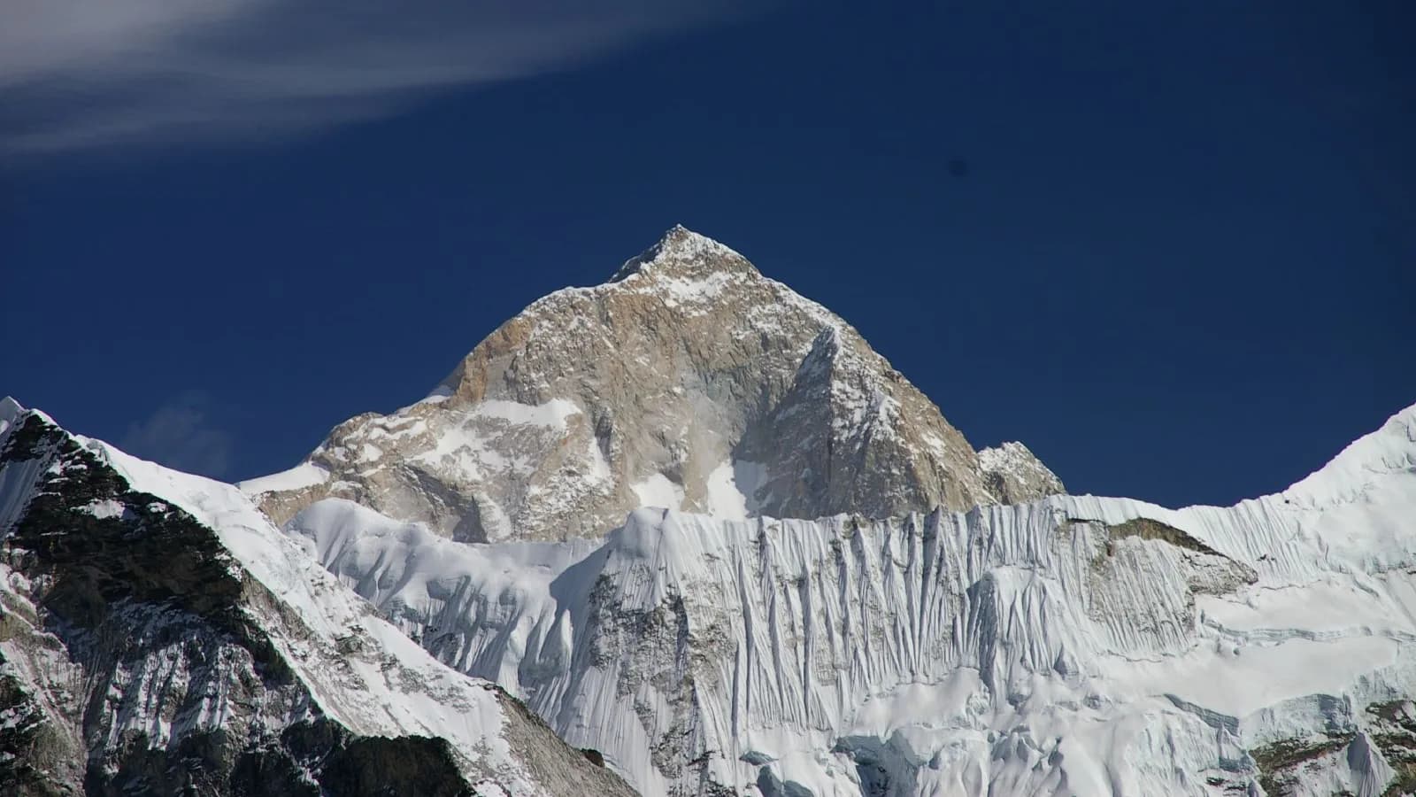 Mount Makalu rising above the Barun valley in far-eastern Nepal
