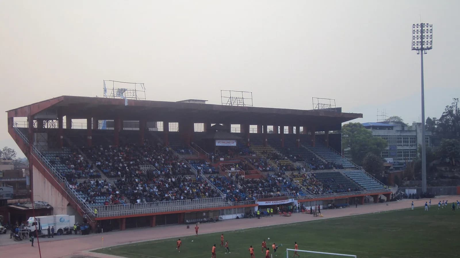 The Dasharath Rangasala national football stadium in Kathmandu, home of Nepal's national team