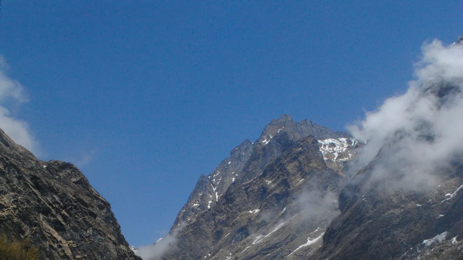 Mountain landscape in the Nepal Himalaya