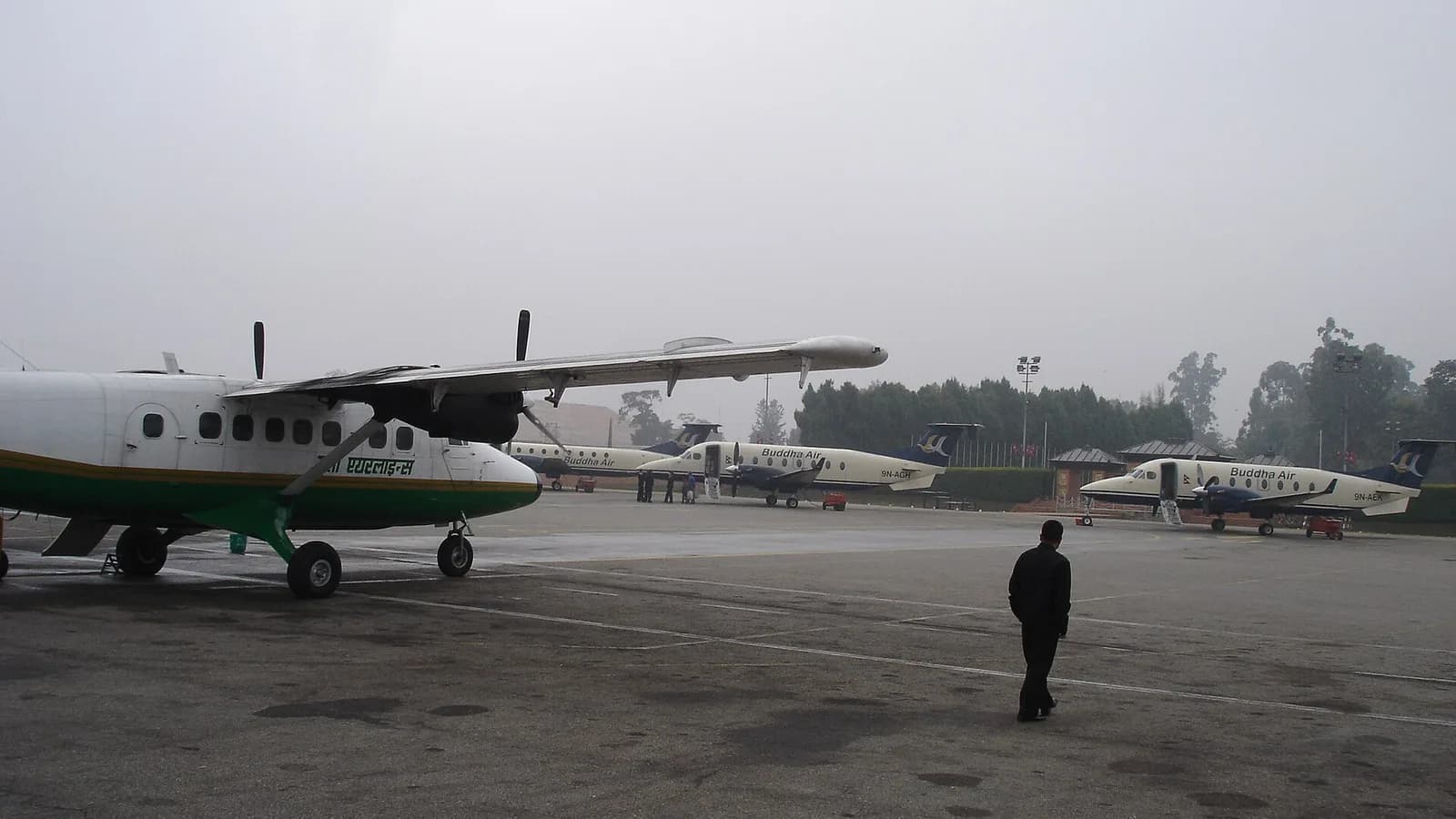 Tribhuvan International Airport in Kathmandu Nepal
