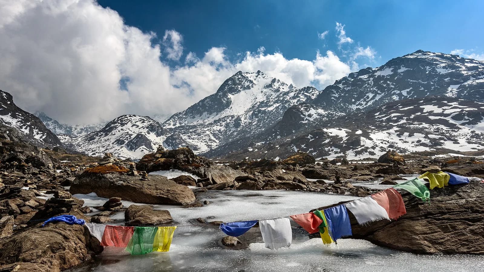 The sacred high-altitude lakes of Gosaikunda in Langtang National Park, Nepal